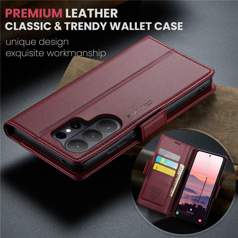CaseMe Samsung Galaxy S26 Ultra Wallet RFID Blocking Case