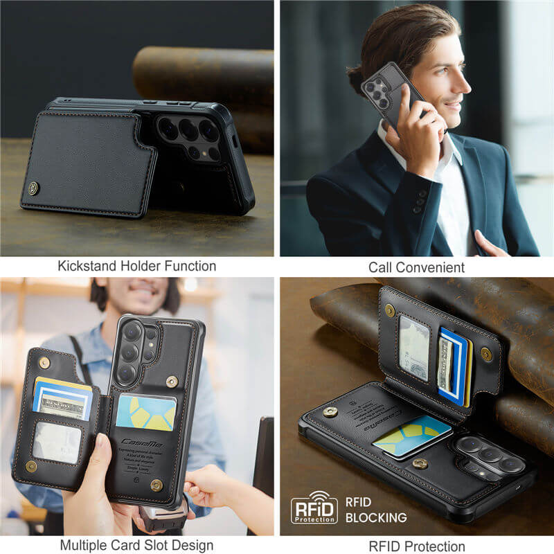 CaseMe Samsung Galaxy S26 Ultra RFID Blocking Card Holder Case