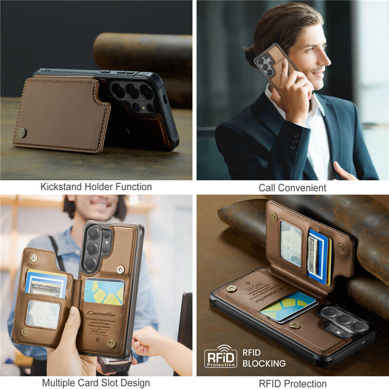 CaseMe Samsung Galaxy S26 Ultra RFID Blocking Card Holder Case