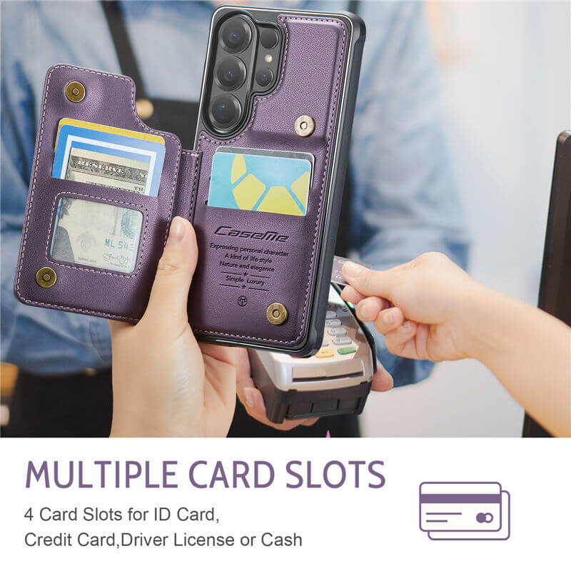 CaseMe Samsung Galaxy S26 Ultra RFID Blocking Card Holder Case