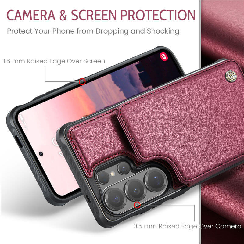 CaseMe Samsung Galaxy S26 Ultra RFID Blocking Card Holder Case