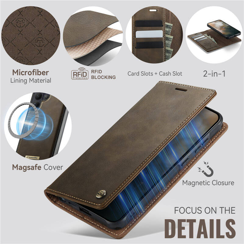 CaseMe Samsung Galaxy S26 Ultra 2-in-1 Magnetic Wallet Case