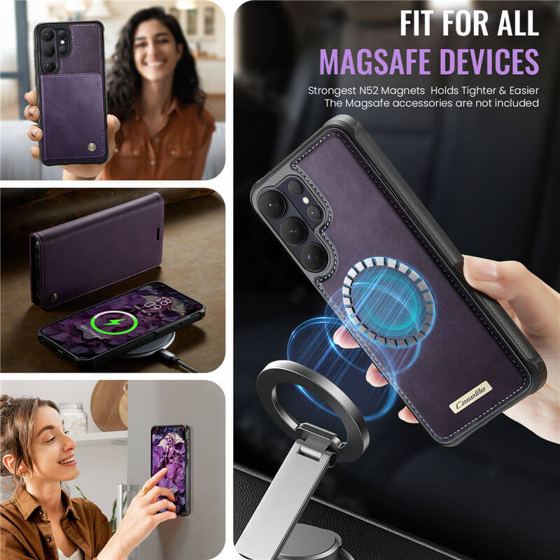 CaseMe Samsung Galaxy S26 Ultra 2-in-1 Magnetic Wallet Case