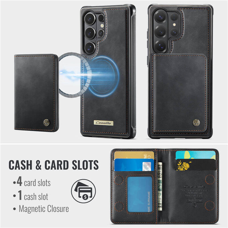 CaseMe Samsung Galaxy S26 Ultra 2-in-1 Detachable Magnetic Wallet Case