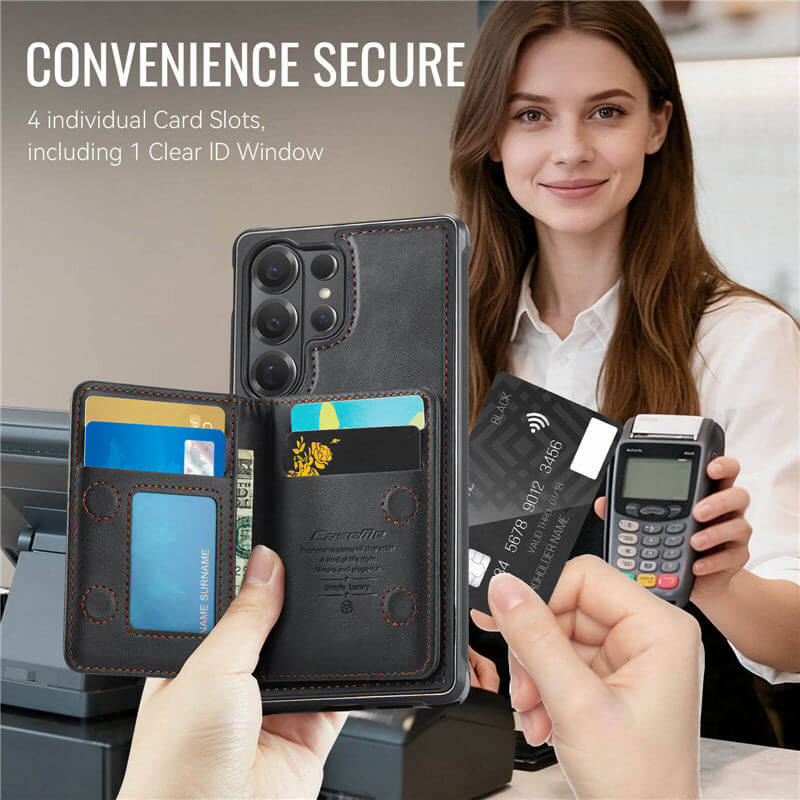 CaseMe Samsung Galaxy S26 Ultra 2-in-1 Detachable Magnetic Wallet Case