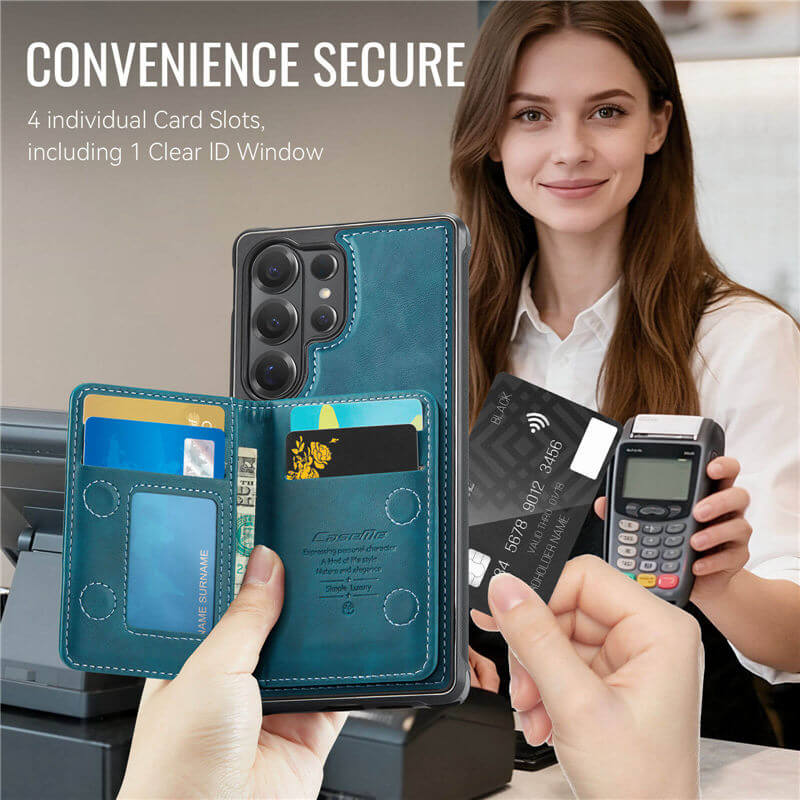 CaseMe Samsung Galaxy S26 Ultra 2-in-1 Detachable Magnetic Wallet Case