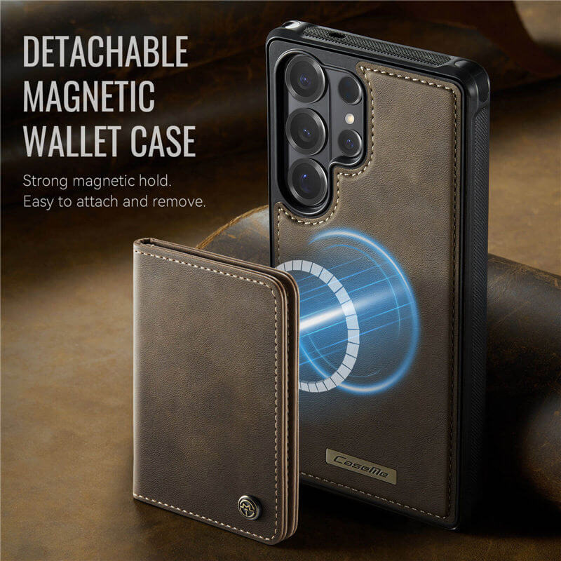 CaseMe Samsung Galaxy S26 Ultra 2-in-1 Detachable Magnetic Wallet Case