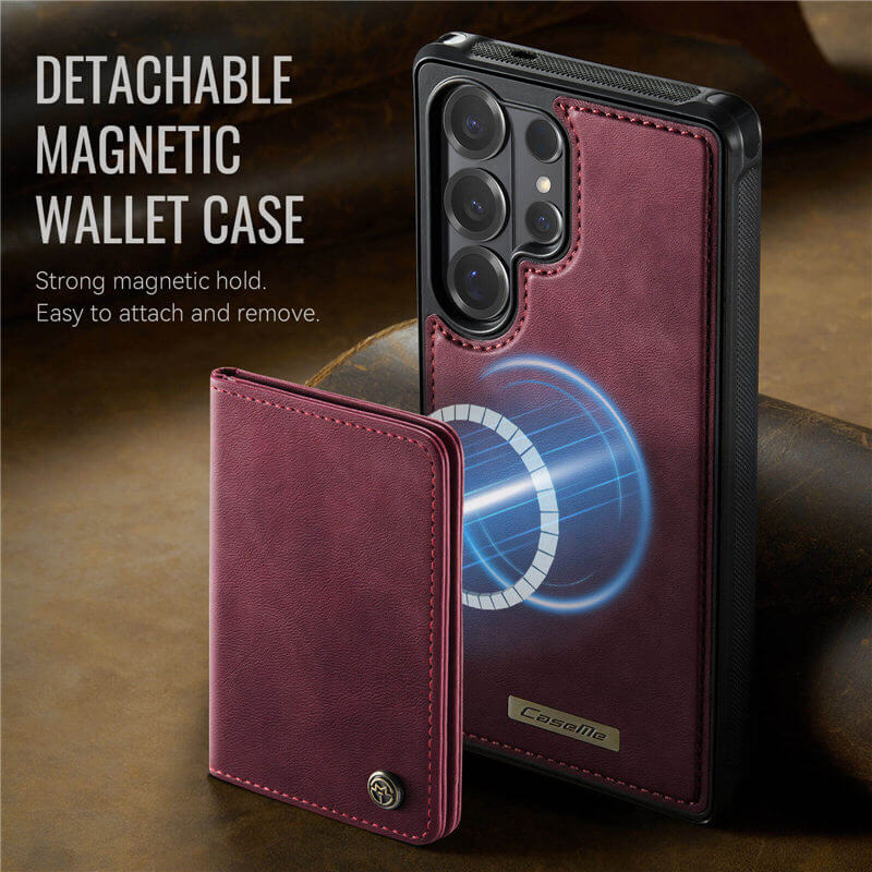 CaseMe Samsung Galaxy S26 Ultra 2-in-1 Detachable Magnetic Wallet Case
