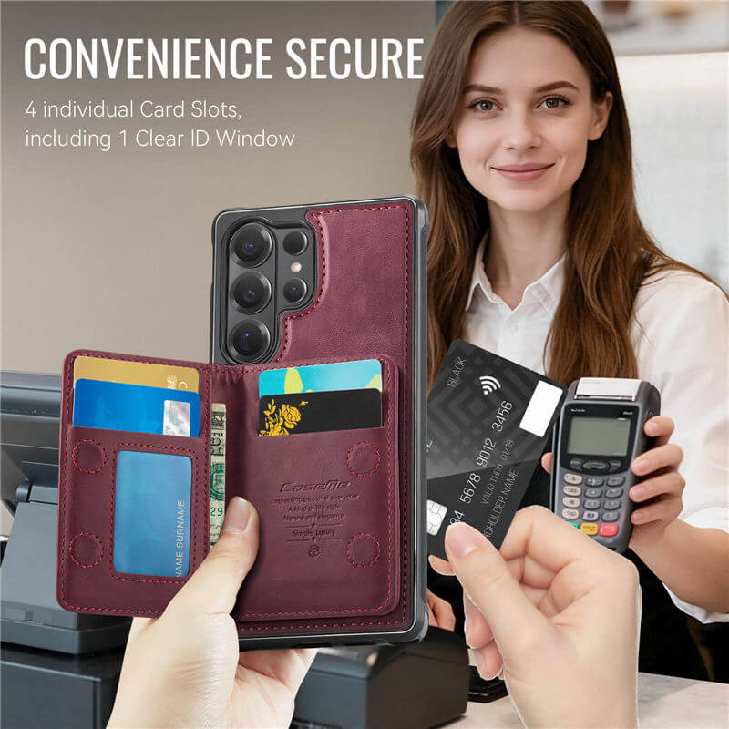 CaseMe Samsung Galaxy S26 Ultra 2-in-1 Detachable Magnetic Wallet Case