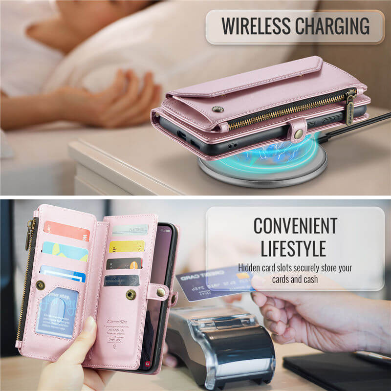 CaseMe Samsung Galaxy S26 Wallet RFID Blocking Crossbody Phone Case