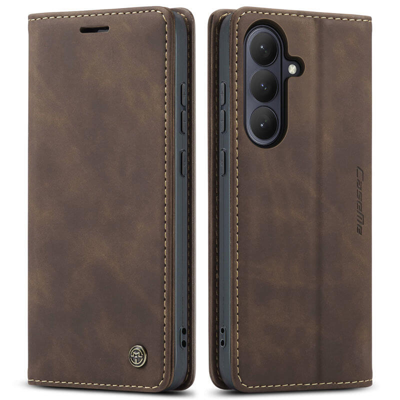 CaseMe Samsung Galaxy S25 Wallet Suede Leather Case