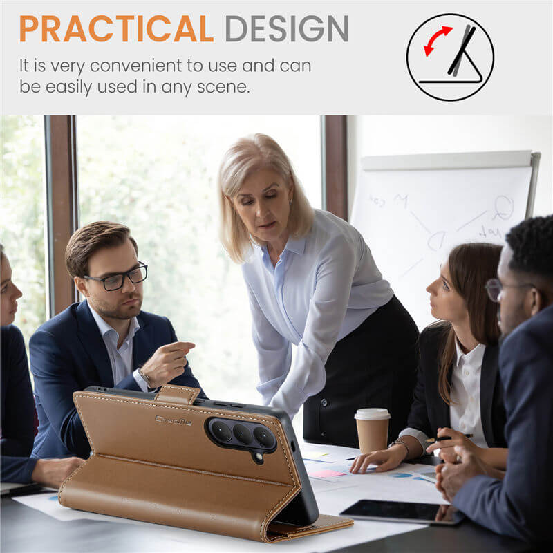 CaseMe Samsung Galaxy S26 Plus Wallet RFID Blocking Case