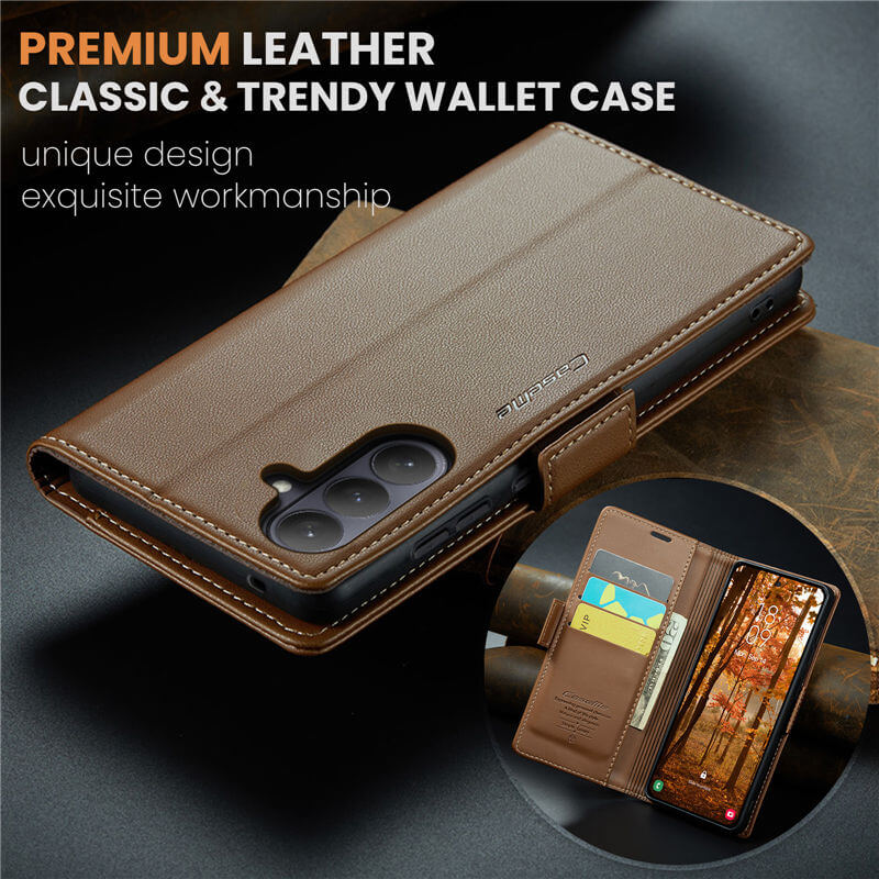 CaseMe Samsung Galaxy S26 Plus Wallet RFID Blocking Case