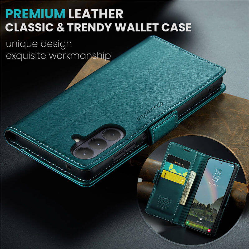 CaseMe Samsung Galaxy S26 Wallet RFID Blocking Case