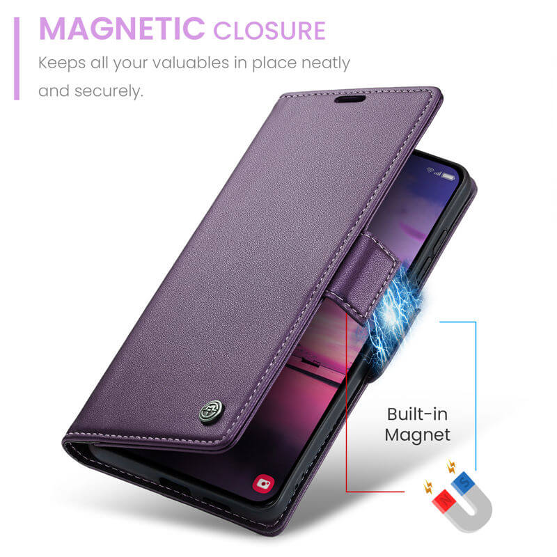 CaseMe Samsung Galaxy S26 Plus Wallet RFID Blocking Case