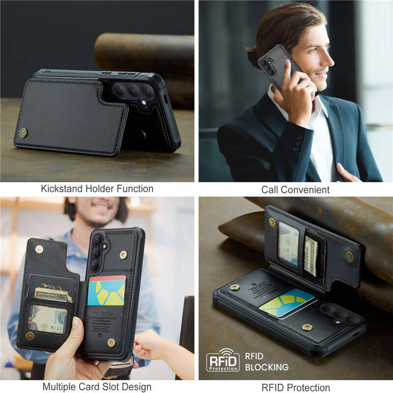 CaseMe Samsung Galaxy S26 RFID Blocking Card Holder Case