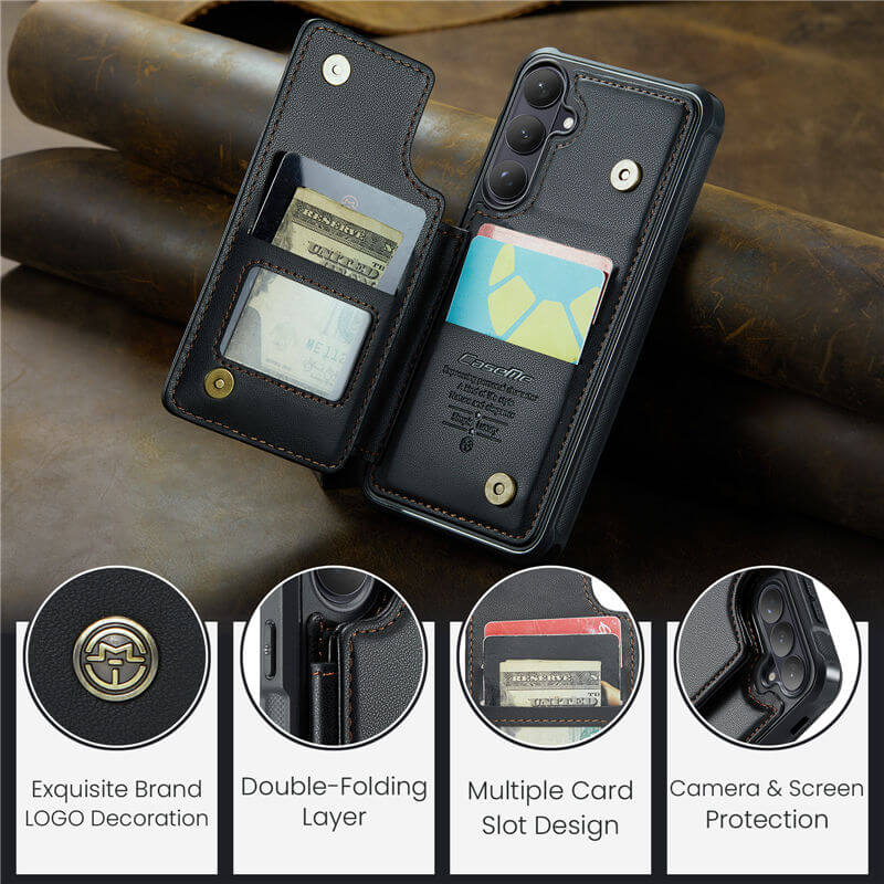 CaseMe Samsung Galaxy S26 RFID Blocking Card Holder Case