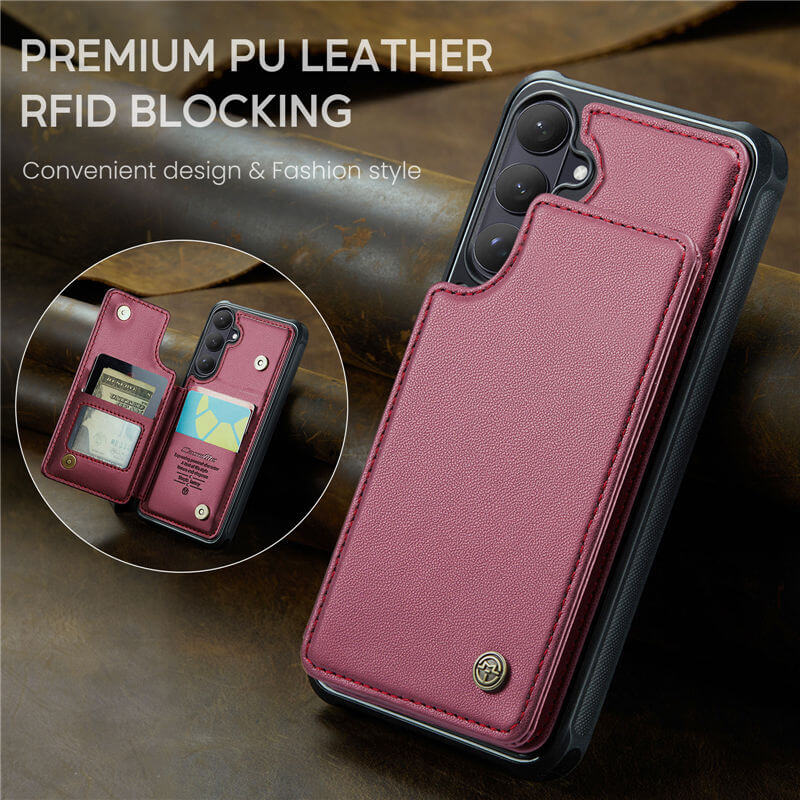 CaseMe Samsung Galaxy S26 RFID Blocking Card Holder Case