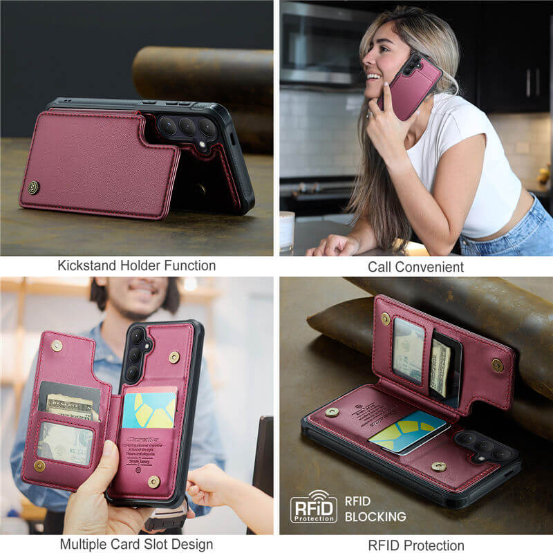 CaseMe Samsung Galaxy S26 RFID Blocking Card Holder Case