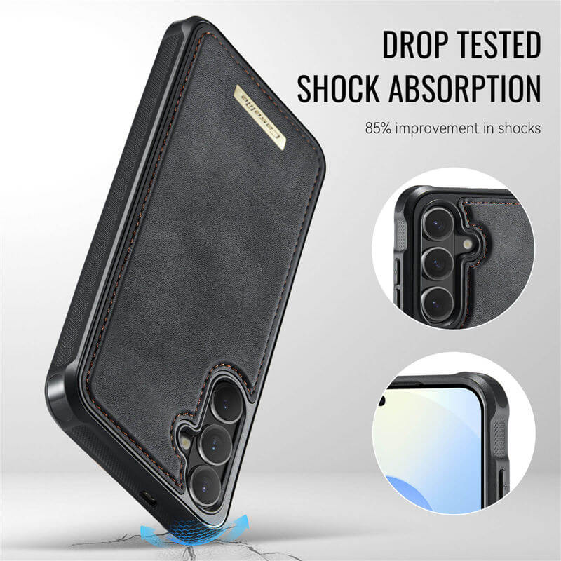 CaseMe Samsung Galaxy S26 Plus 2-in-1 Detachable Magnetic Wallet Case