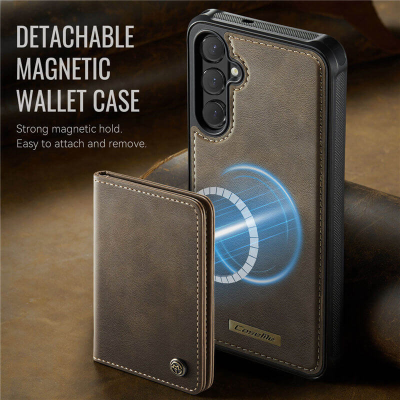 CaseMe Samsung Galaxy S26 2-in-1 Detachable Magnetic Wallet Case