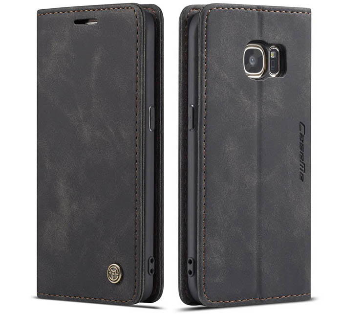 CaseMe Samsung Galaxy S7 Wallet Kickstand Magnetic Flip Leather Case