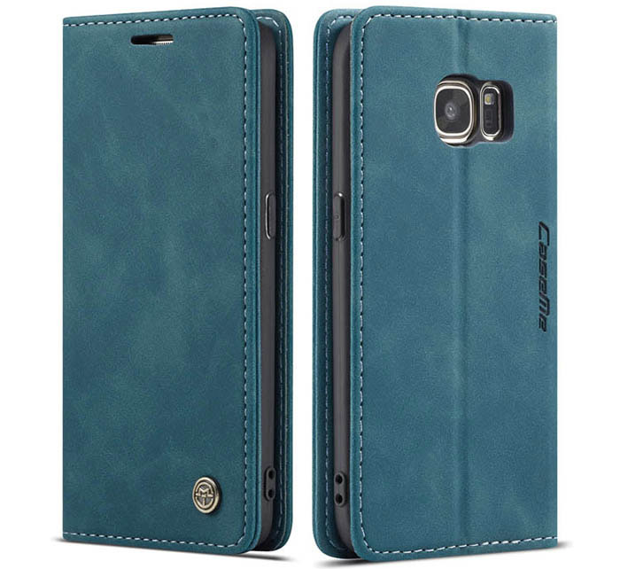 CaseMe Samsung Galaxy S7 Wallet Kickstand Magnetic Flip Leather Case