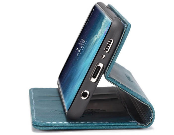 CaseMe Samsung Galaxy S8 Wallet Kickstand Magnetic Flip Leather Case