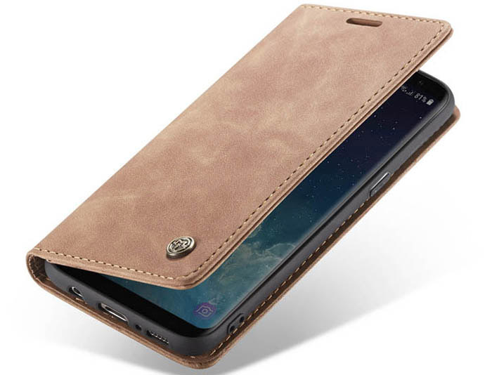 CaseMe Samsung Galaxy S8 Wallet Kickstand Magnetic Flip Leather Case