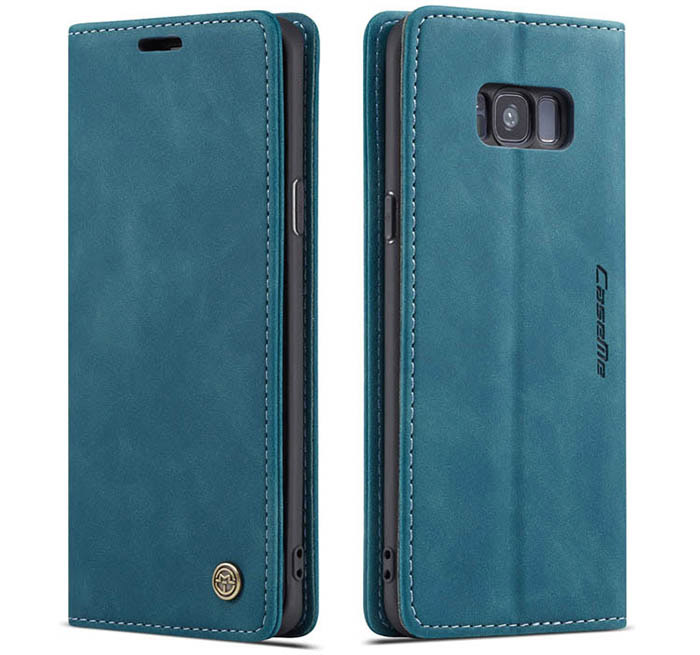 CaseMe Samsung Galaxy S8 Plus Wallet Kickstand Magnetic Flip Leather Case