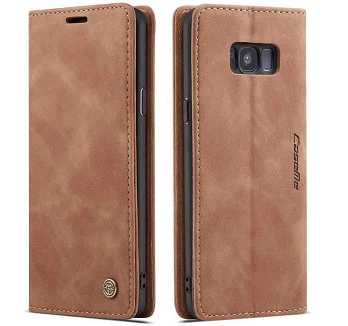 CaseMe Samsung Galaxy S8 Plus Wallet Kickstand Magnetic Flip Leather Case