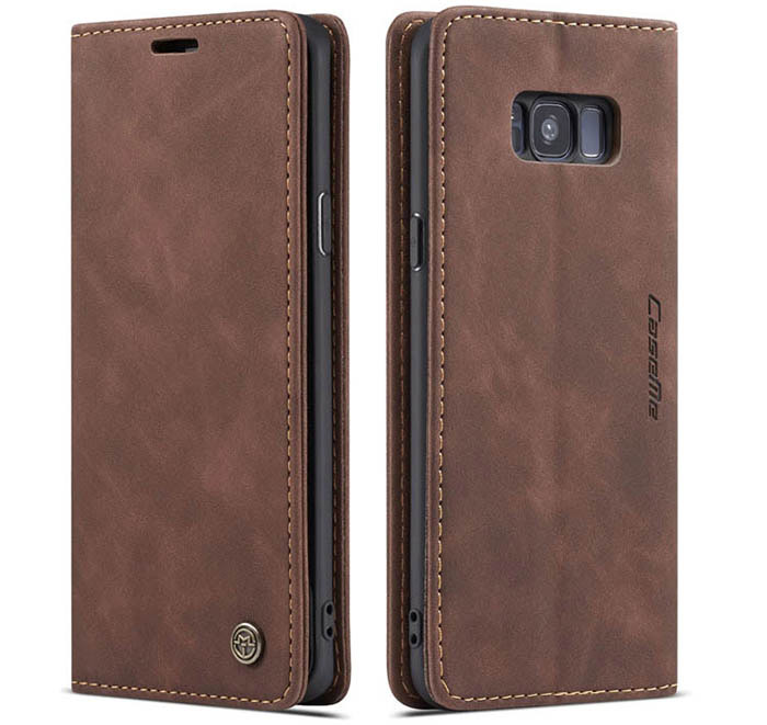 CaseMe Samsung Galaxy S8 Plus Wallet Kickstand Magnetic Flip Leather Case
