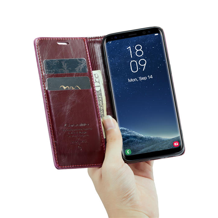 CaseMe Samsung Galaxy S8 Plus Wallet Kickstand Magnetic Flip Case