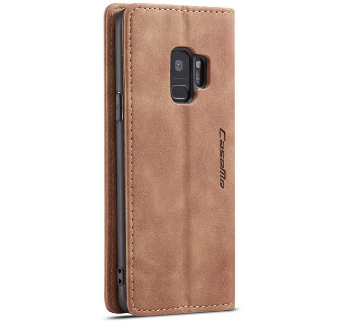 CaseMe Samsung Galaxy S9 Wallet Kickstand Magnetic Flip Leather Case