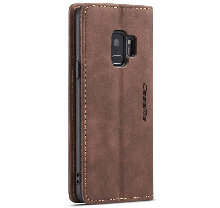 CaseMe Samsung Galaxy S9 Wallet Kickstand Magnetic Flip Leather Case