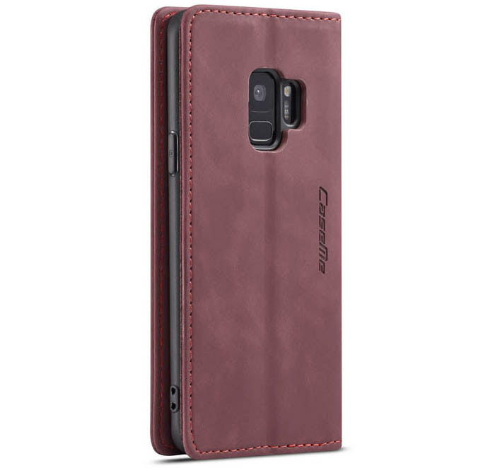 CaseMe Samsung Galaxy S9 Wallet Kickstand Magnetic Flip Leather Case