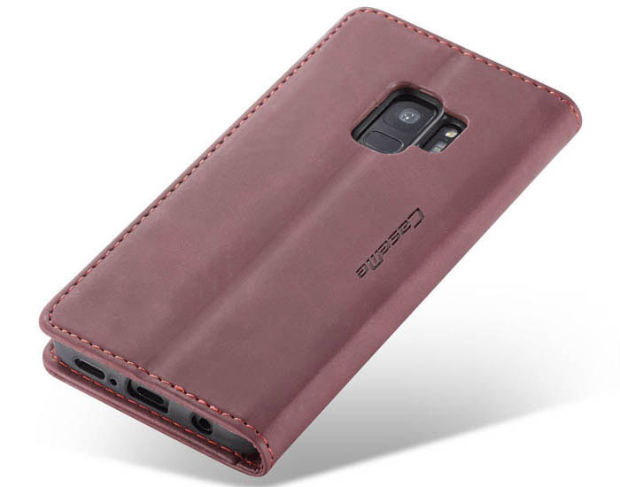 CaseMe Samsung Galaxy S9 Wallet Kickstand Magnetic Flip Leather Case