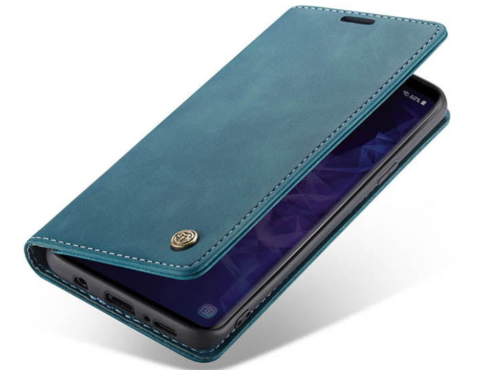 CaseMe Samsung Galaxy S9 Plus Wallet Kickstand Magnetic Flip Leather Case