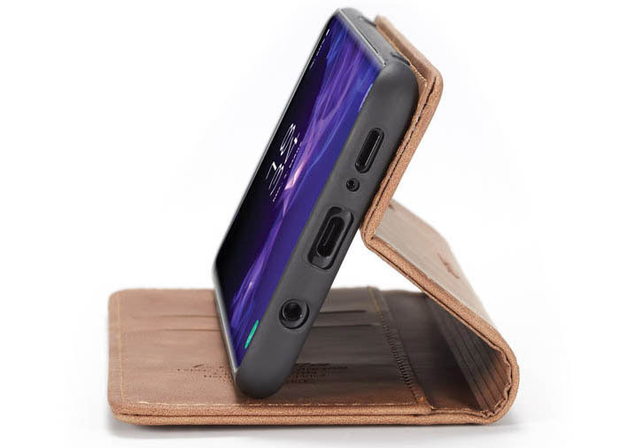 CaseMe Samsung Galaxy S9 Plus Wallet Kickstand Magnetic Flip Leather Case