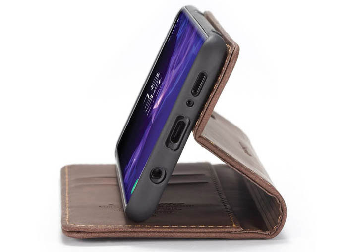 CaseMe Samsung Galaxy S9 Plus Wallet Kickstand Magnetic Flip Leather Case