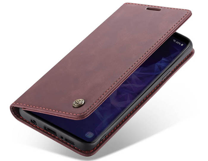 CaseMe Samsung Galaxy S9 Plus Wallet Kickstand Magnetic Flip Leather Case