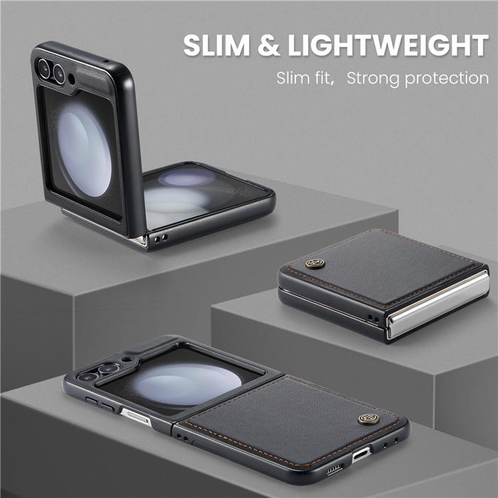 CaseMe Samsung Galaxy Z Flip5 Litchi skin PU Leather Case