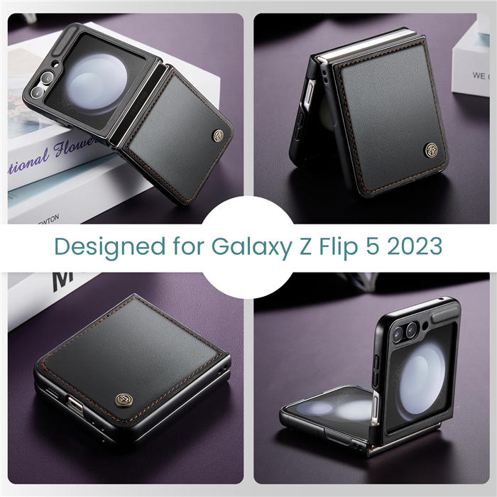 CaseMe Samsung Galaxy Z Flip5 Litchi skin PU Leather Case