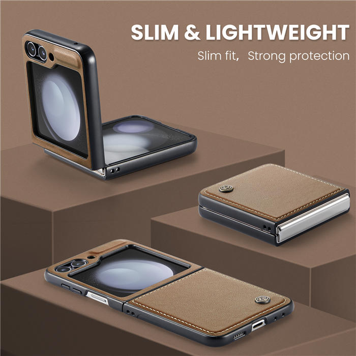 CaseMe Samsung Galaxy Z Flip5 Litchi skin PU Leather Case