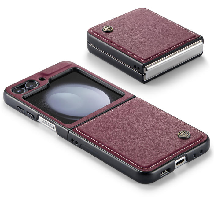 CaseMe Samsung Galaxy Z Flip5 Litchi skin PU Leather Case