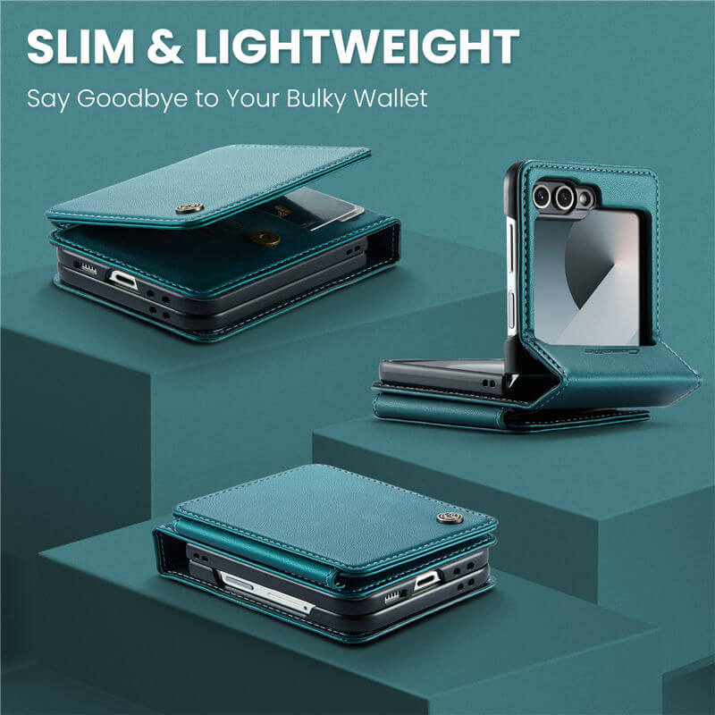 CaseMe Samsung Galaxy Z Flip7 FE RFID Blocking Card Holder Case