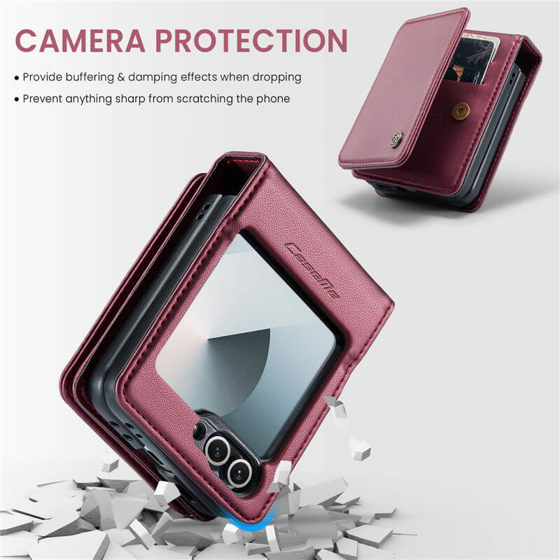 CaseMe Samsung Galaxy Z Flip7 FE RFID Blocking Card Holder Case