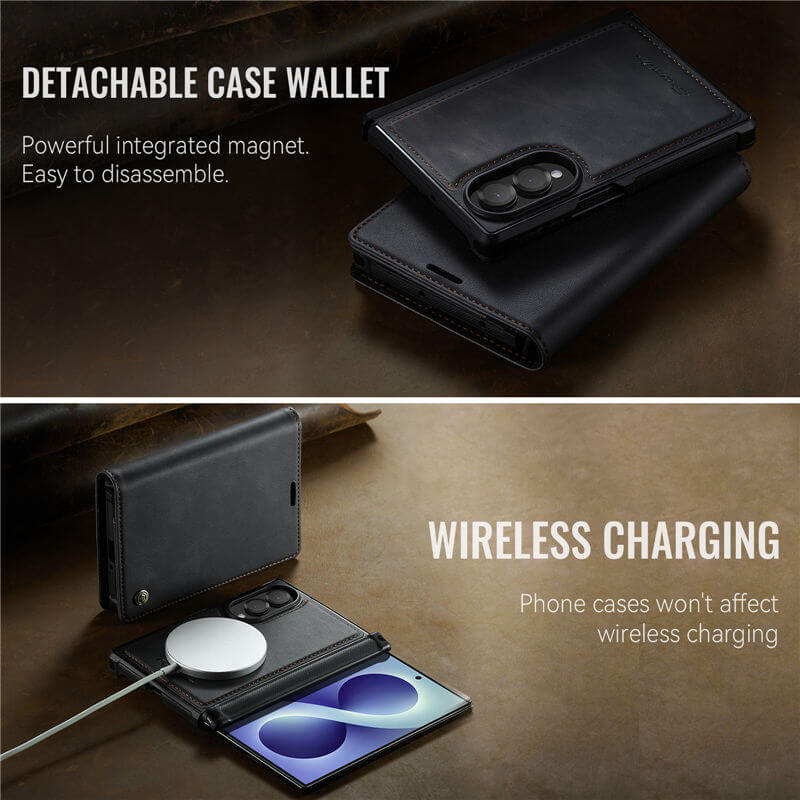 CaseMe Samsung Galaxy Z Fold8 2-in-1 Magnetic Wallet Case