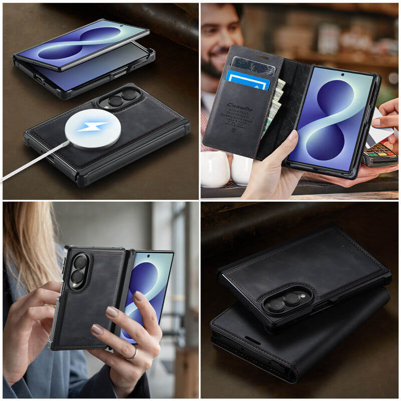 CaseMe Samsung Galaxy Z Fold8 2-in-1 Magnetic Wallet Case