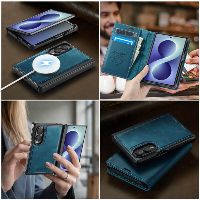 CaseMe Samsung Galaxy Z Fold8 2-in-1 Magnetic Wallet Case